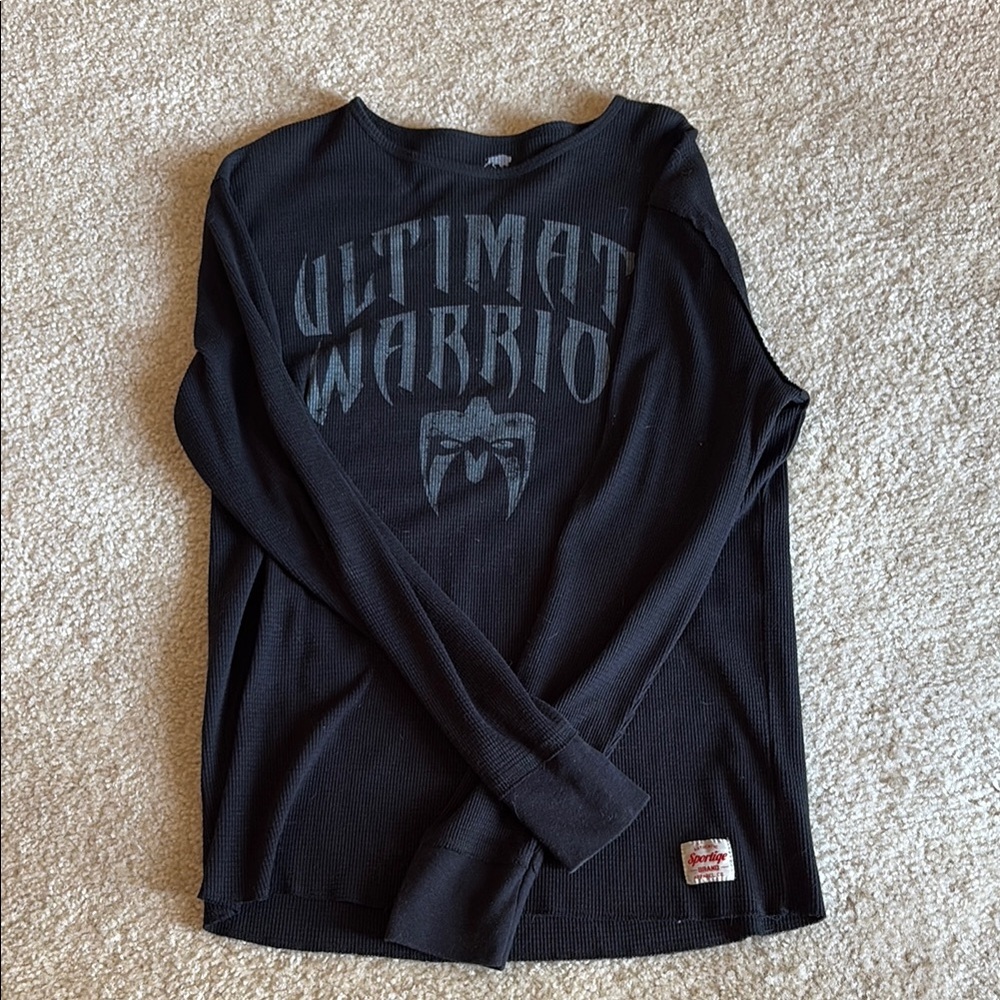 Ultimate Warrior Black Long Sleeve Shirt